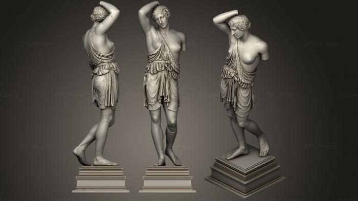 Статуи античные и исторические (Статуя 123, STKA_1574) 3D модель для ЧПУ станка